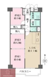 桜宮コンソルト【407号室】の間取り