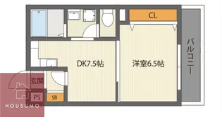 三福ロイヤルマンション【5階】の間取り