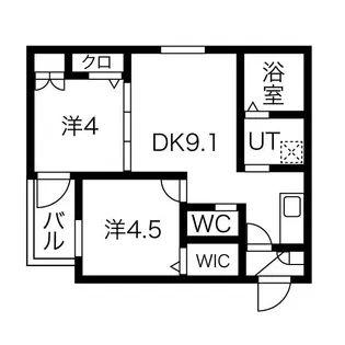オリエンタルコート梅南【3階】の間取り