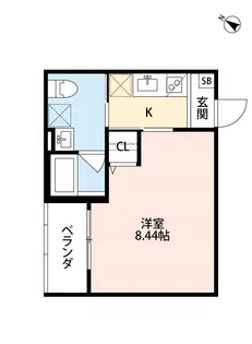 リベラルアーツ 春日出【3階】の間取り