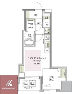 アーバネックス西天満II【2階】の間取り