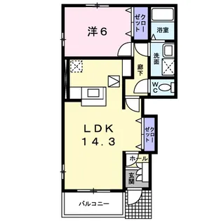 Mai Dea(マイディア)【1階】の間取り