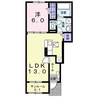 セルフィーユ Ⅰ【1階】の間取り