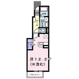 ネオハイムC【1階】の間取り