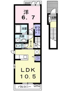 ガーデンハウス曙【2階】の間取り