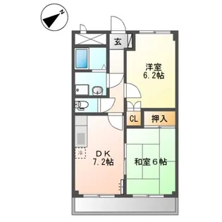 ミレニアム・ハイム1号館【2階】の間取り