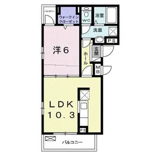 ハーバーランドA【2階】の間取り