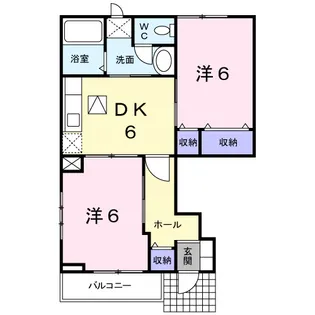 サンヒルズ B【1階】の間取り