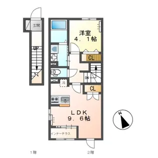 ジュラン【2階】の間取り