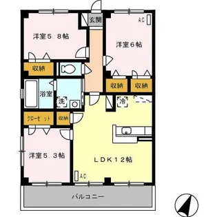 グレイスフルT【3階】の間取り