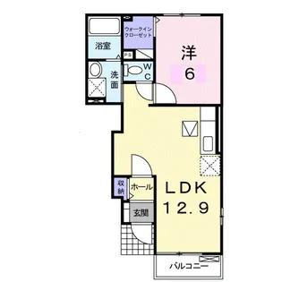 チェリ ブラッサムⅠ【1階】の間取り