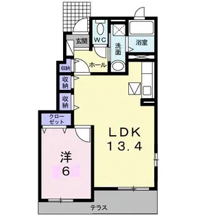 サン・グレース Ⅰ【1階】の間取り