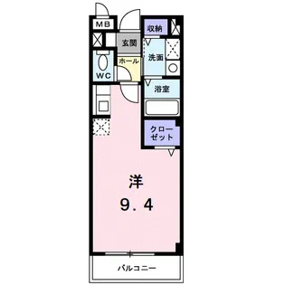 ホワイト・リバー【2階】の間取り