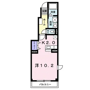 サンライズ川原 D【1階】の間取り