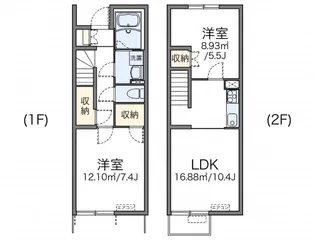 レオネクストKIZUNA【1階】の間取り