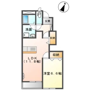 カーサ フェリーチェ【1階】の間取り