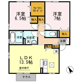 メゾンドール C【1階】の間取り
