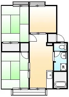 パナハイツ高尾A・B【B202号室号室】の間取り