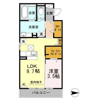 ヴィーブルF【1階】の間取り