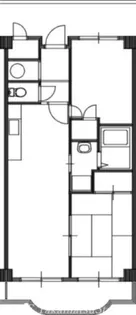 桜町ハイツ【310(北)号室】の間取り
