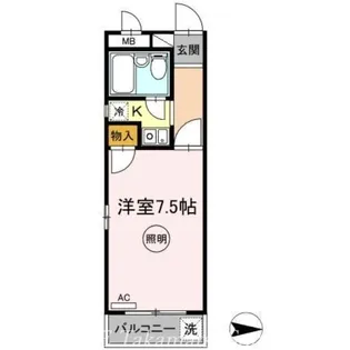 オーレックス郷東【403号室】の間取り