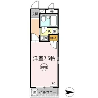 オーレックス郷東【202号室】の間取り