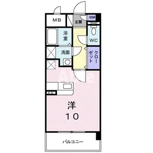 シャンドゥエピナール【1階】の間取り