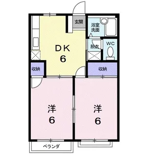 エルディムはせ【2階】の間取り