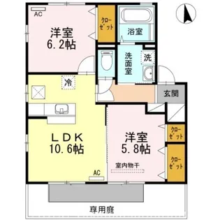 グラン・ノーブル A棟【1階】の間取り