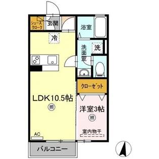 プリマヴェーラ・Y【2階】の間取り