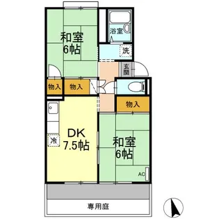 ファミールえんざ C棟【102号室】の間取り