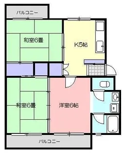 吉原マンション【1階】の間取り