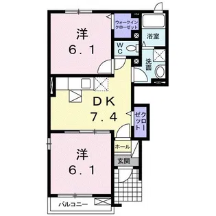カルム【1階】の間取り