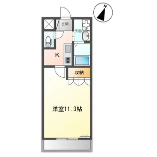 ヴァンルージュ【1階】の間取り