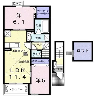 JadeHouse D【2階】の間取り