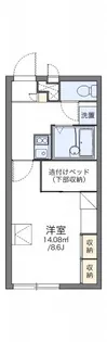 レオパレスK COURT【2階】の間取り