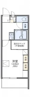 レオパレスクレール勝賀【201号室】の間取り