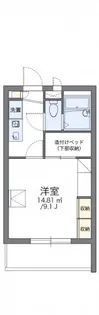 レオパレスラフィーネ【2階】の間取り