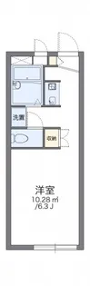 レオパレスさくら【103号室】の間取り