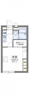 レオパレスASTc.DA【105号室】の間取り