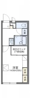 レオパレス大町【1階】の間取り
