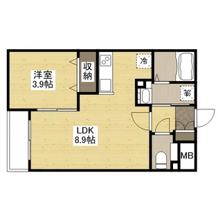 月光東福山駅前【211号室】の間取り