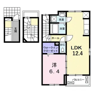 サニーベル【3階】の間取り