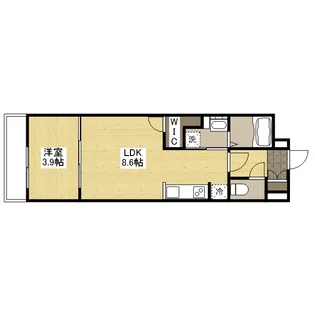 月光野上【203号室】の間取り