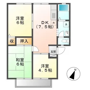 ウィンディア高尾【102号室号室】の間取り