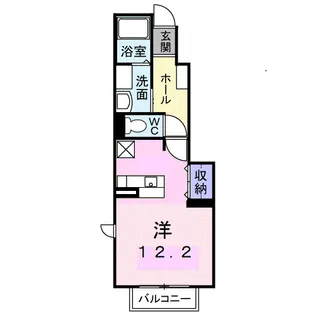 サニーサイド ハウス 森 A【1階】の間取り