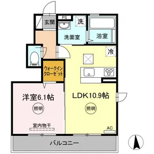 ルピナス A棟【1階】の間取り