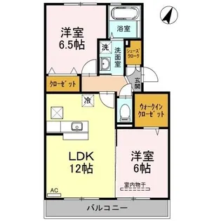 マインパレスⅡ B棟【1階】の間取り