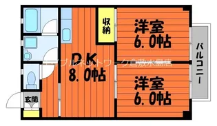 コーポ田中【1階】の間取り