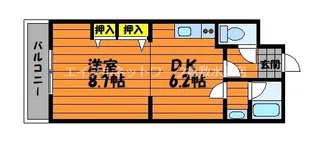 メゾン・エクセラン【2102号室】の間取り